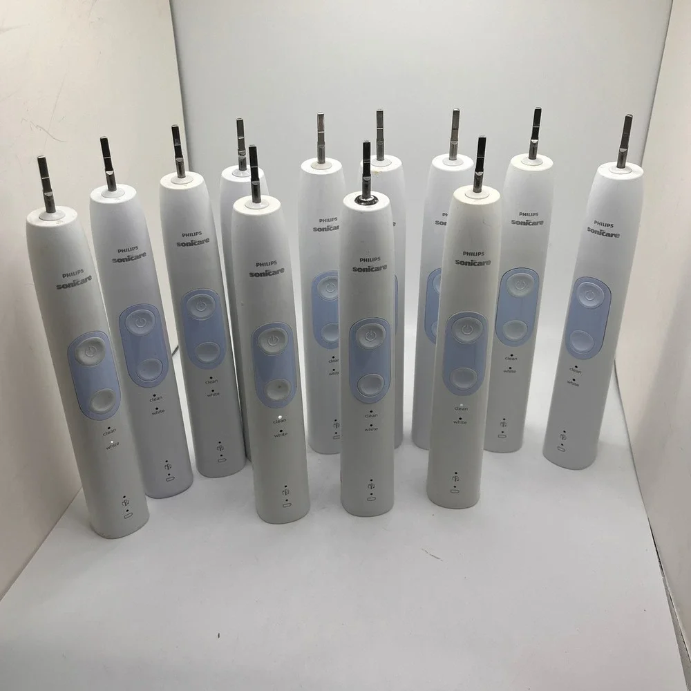 Lot‎ of 12 Philips Sonicare Toothbrush Handle Unisex OS White HX686P 5100 Clean